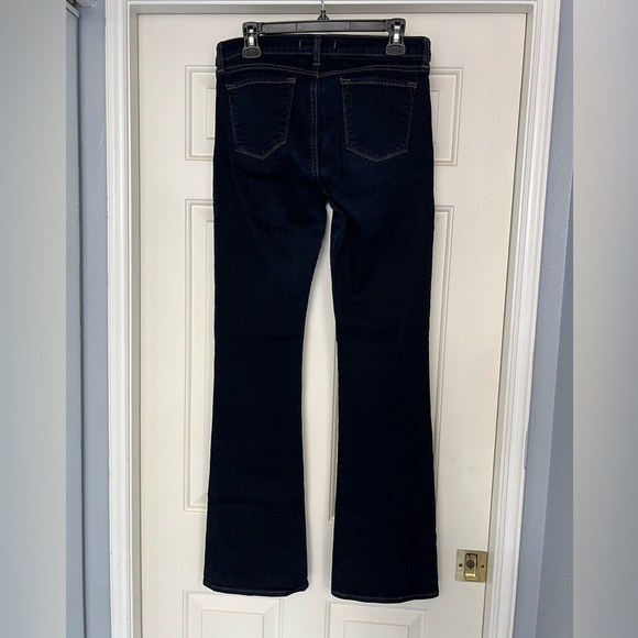 J. Brand Janey Dark Wash Flare Leg Blue Jeans in Metropol - Picture 4 of 8